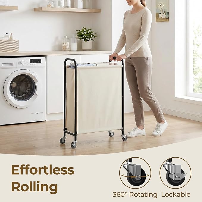 GRANNY SAYS 80L Laundry Hamper, Slim Laundry Basket - Image 5