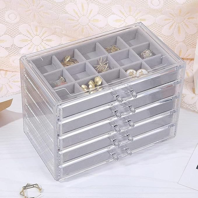 Space Saving Acrylic Cosmetic Storage Drawers Multi Drawers Acrylic Organizer - Image 3