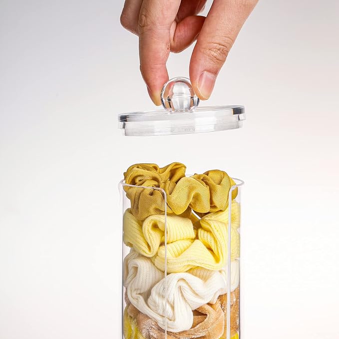 FABROK Clear Scrunchie Holder Stand, Hair Tie Organizer Stand - Image 4