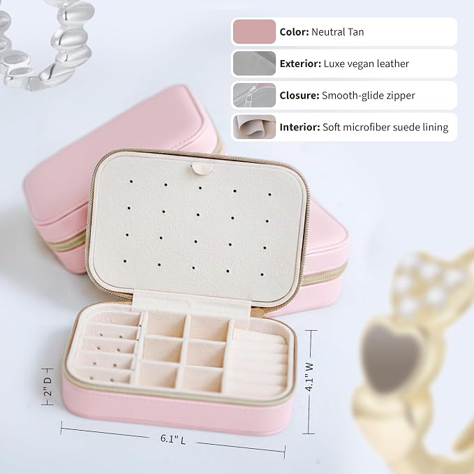 Small Travel Jewelry Box Organizer - Image 2