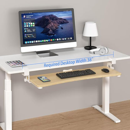 suptek Large Keyboard Tray Under Desk Pull Out - Image 4