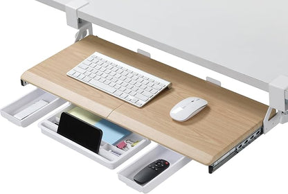 ETHU Keyboard Tray Under Desk, Pull Out Keyboard & Mouse Tray by ETHU