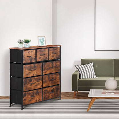 ZENY 9 Drawers Dresser, Fabric Storage Tower, Organizer Unit - Image 9