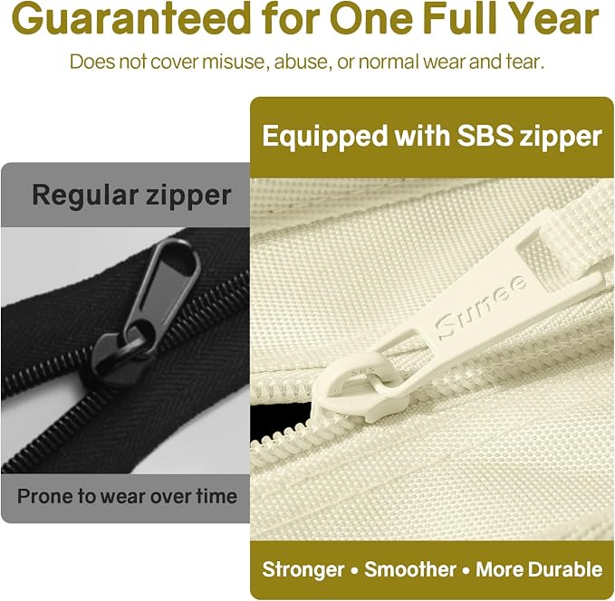 SUNEE Zippered Binder Bag with Handle, 2-Inch 3-Ring O-Ring, 500-Sheet Capacity - Image 5