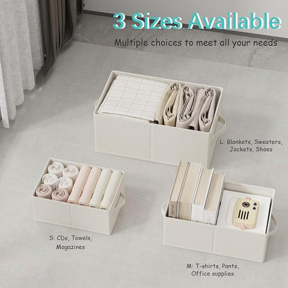 Storage Bins, 3 Pack Foldable Cloth Basket, Cube Organizer - Image 5