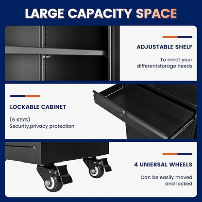 Yizosh Metal Garage Storage Cabinet - Image 4