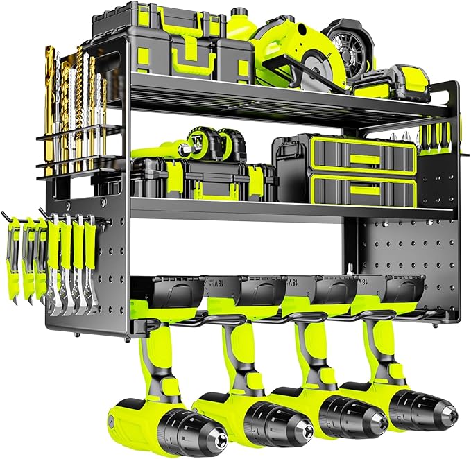 Power Tool Organizer Wall Mount, Drill Holder tool storage by FaloStwer