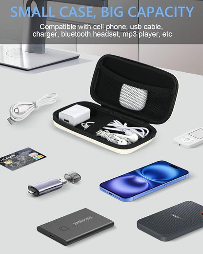 Off White Small Travel Electronic Organizer Case - Image 3