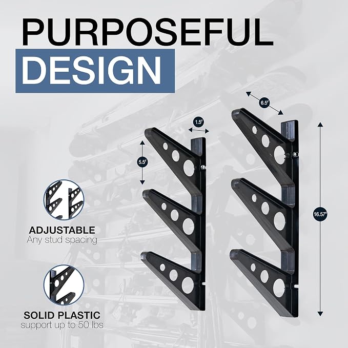 StoreYourBoard ABS Plastic Ski and Snowboard Storage Rack, 20 in - Image 3