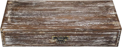 Wooden Drawers Organizer Box Solid Farmhouse Retro Desktop Storage Box | Office - Image 4