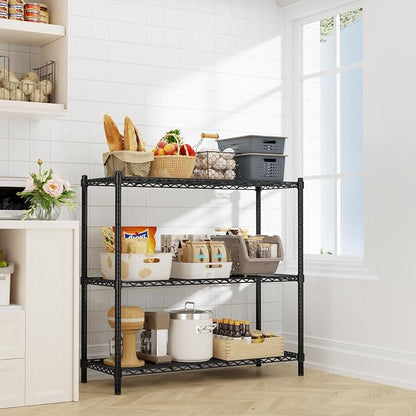 Storage Shelves Heavy Duty, 3-Tier Adjustable Metal Industrial Utility Shelf - Image 2
