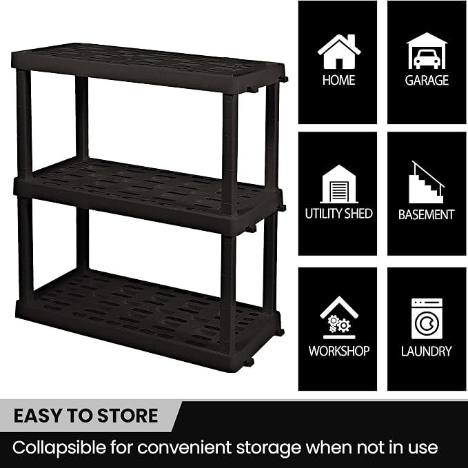 Oskar Heavy Duty Plastic Storage Shelves- - Image 6
