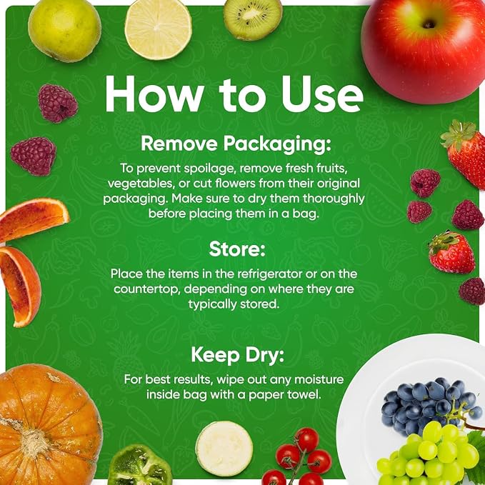 30-Pack - Extend Shelf Life, Reusable Produce Bags - Image 3