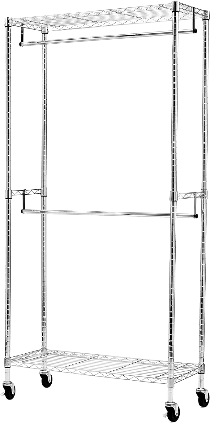 Amazon Basics Adjustable Clothes Rack - Image 2