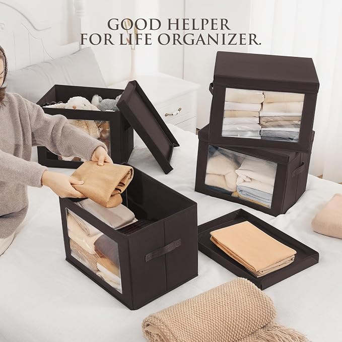 Homsorout Stackable Storage Bins - Image 3
