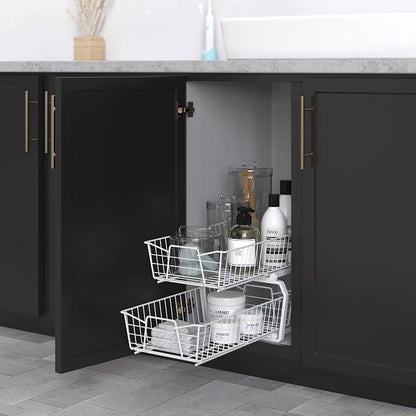 ClosetMaid 11 in. Pull Out Cabinet Organizer, 2 Tier, Heavy Duty, Slide Out - Image 5