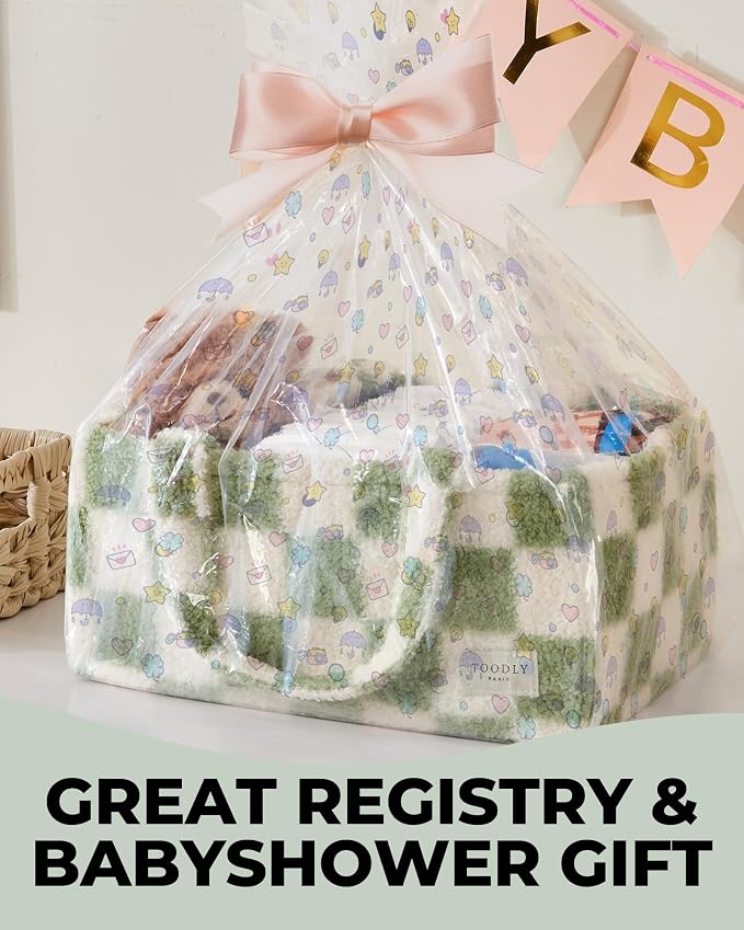Checkered Diaper Caddy Organizer - Image 7