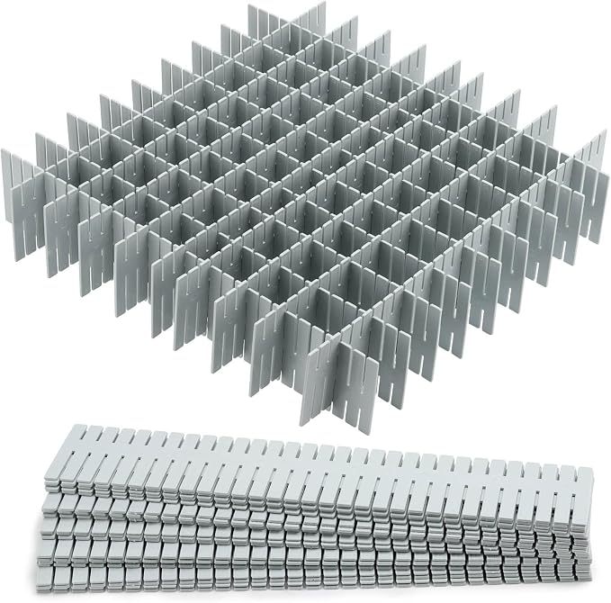 acDesign 40Pcs Drawer Dividers, Adjustable Drawer Organizer by acDesign