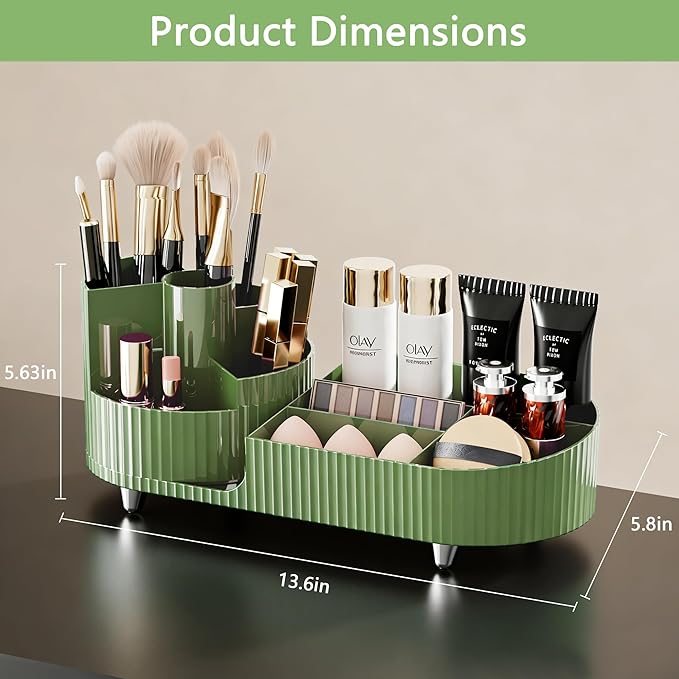 Rotating Makeup Organizer for Vanity - Image 2