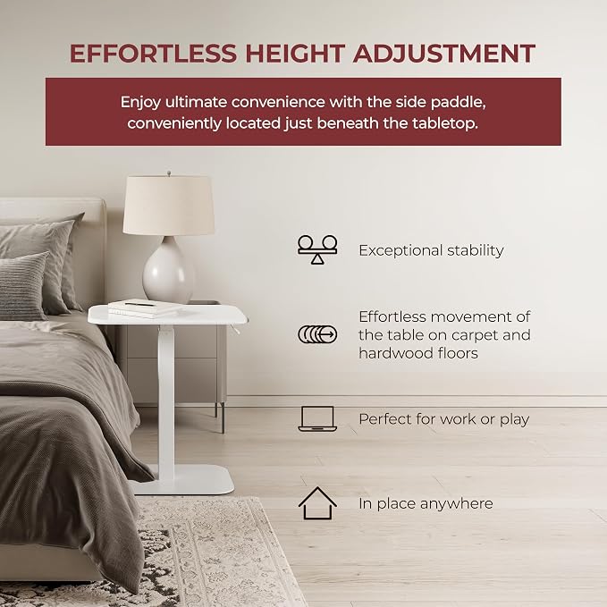 Ergohome™ ELEVANCE Table™ Height Adjustable Minimalist Tables, Laptop Desk - Image 6