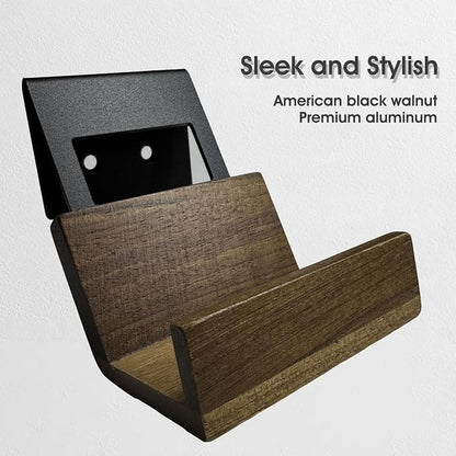 NIRVASH Walnut Controller Wall Mount, Wood Game Controller Holder Stand & - Image 3