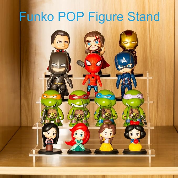 HENABLE 4 Tier Acrylic Display Risers, Perfume Organizer Stand, Cupcake Stand - Image 3
