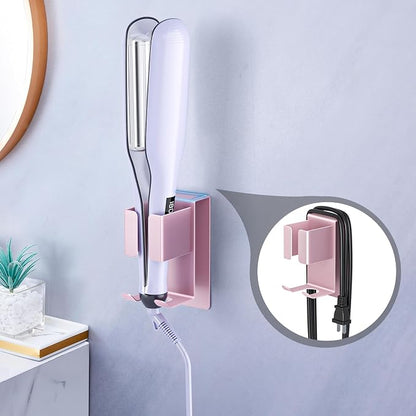 Hair Straightener Holder Wall Mounted Blow Dryer Holder, Blow Dryer and Curling - Image 3
