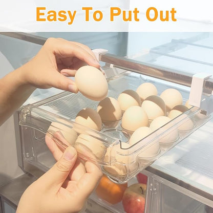 URALFA 2 Pack Fridge Drawer Organizer Egg Holder - Image 4