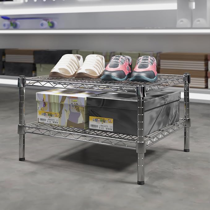 21" Deep x 24" Wide x 14" Height Wire Shelving Kit | 2-Tier | NSF Commercial - Image 2