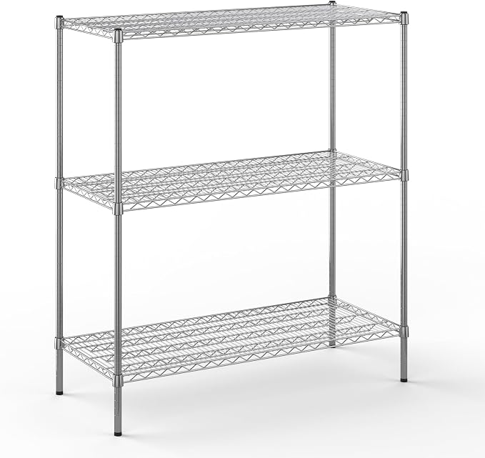 21" Deep x 48" Wide x 54" Height Wire Shelving Kit | 3-Tier | NSF Commercial by Regal+Altair