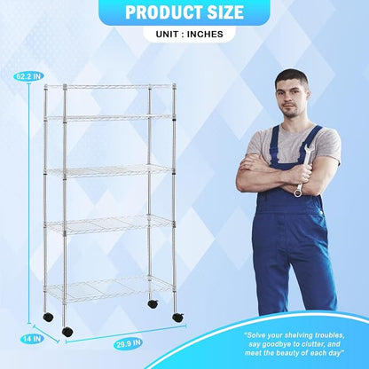 PayLessHere | 5-Tier Wire Shelf - Image 7