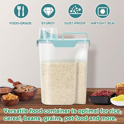 TBMax Airtight Rice Container 10 Lbs Cereal Dispenser, Small Pet Cat Dog Food - Image 7