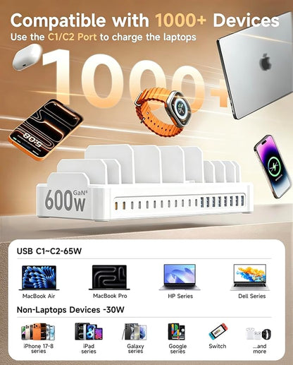 20-Port 600W Charging Station for Multiple Devices - Image 4