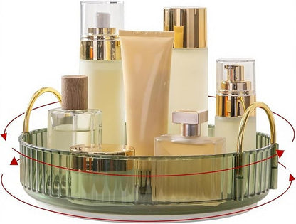 360° Rotating Makeup Organizer, Bathroom Make Up Spinning Holder Rack, Large - Image 2