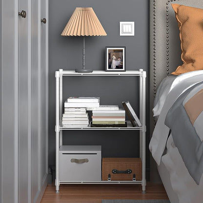 450 lbs Wire Storage Shelving 3-Tier Utility Shelving Unit Steel Organizer Wire - Image 7