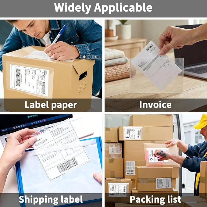 9527 Product 7.5" x 5.5" Packing List Envelope, Waterproof Top Loading Packing - Image 7