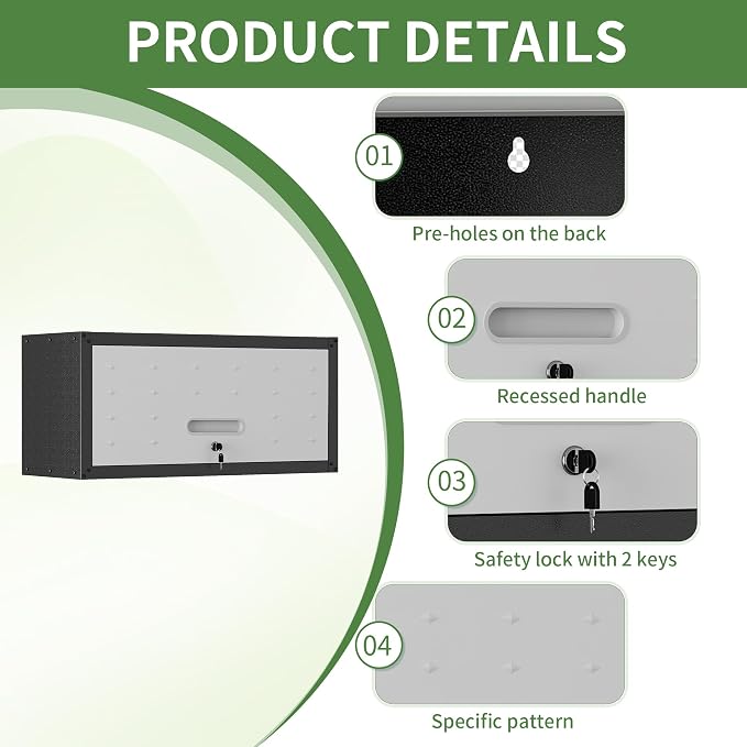 Garage Wall Cabinet, Wall Mounted Cabinet - Image 4