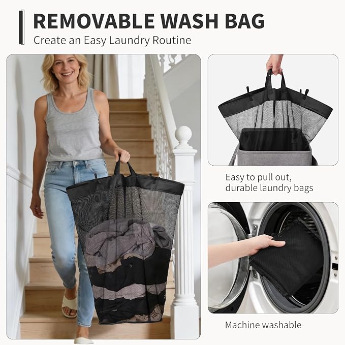 Goodpick 75L Rolling Laundry Hamper - Image 2