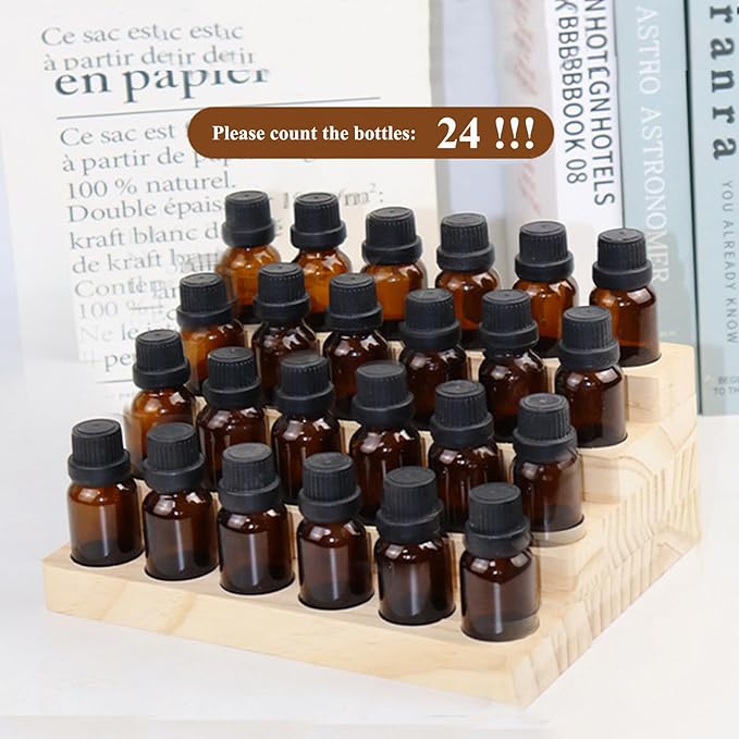 Essential Oil Display Stand 4 Tier Essential Oil Holder Solid Wood Essential - Image 3