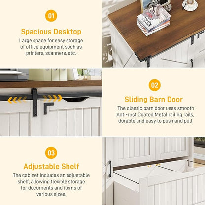 Halitaa 47.8” Farmhouse File Cabinet - Image 4