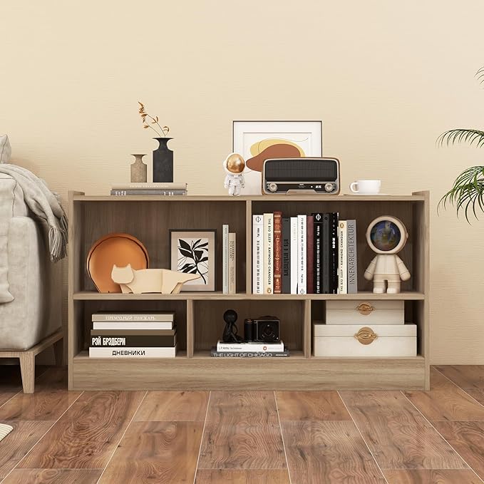 Giantex 5-Cube Bookcase, Freestanding 3-Tier Bookshelf - Image 7