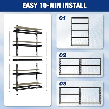 WORKPRO 5-Tier Black Shelving - Image 6