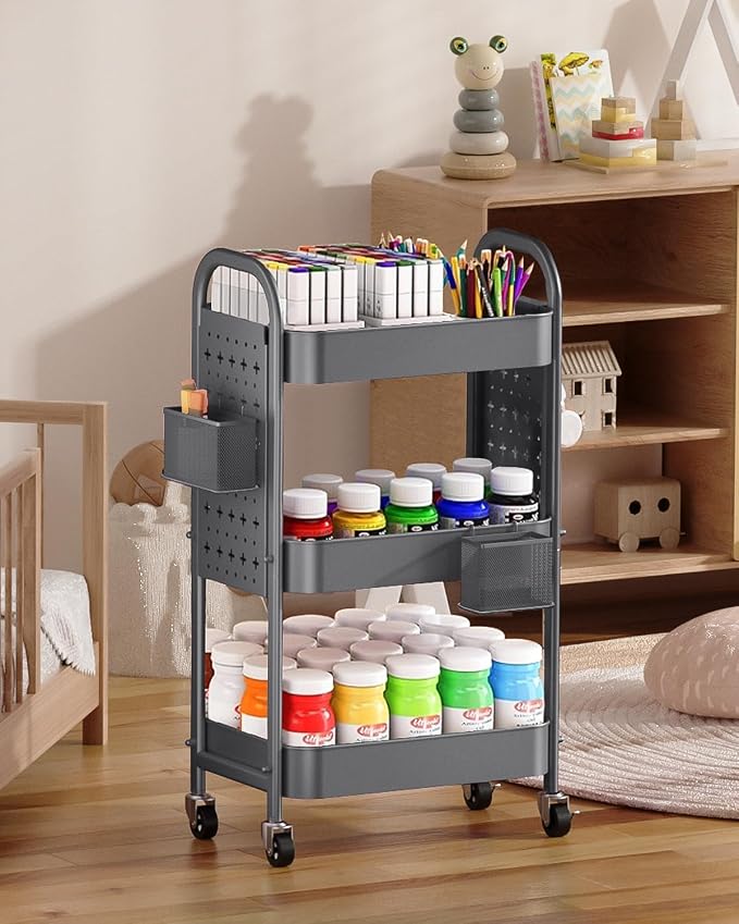 ALVOROG 3 Tier Rolling Cart - Image 6