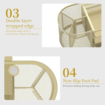 SUPEASY Mesh Desk Organizer, Desk Organizers and Accessories, Pen Holder - Image 6