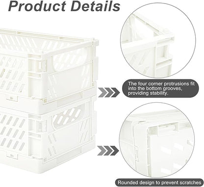2 Pack Mini Foldable Small Plastic Baskets - Image 3