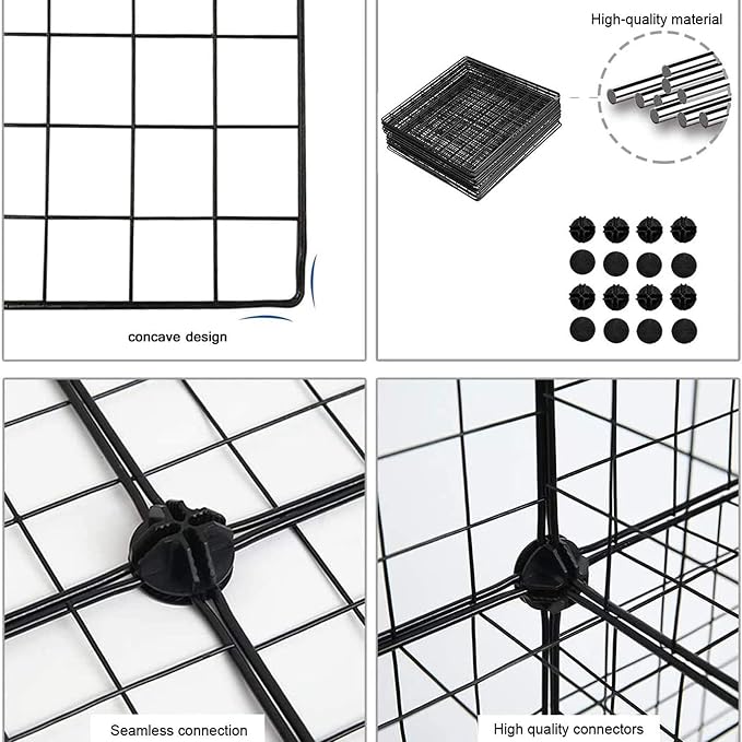 C&AHOME Wire Cube Storage, 20-Cube Organizer Metal, Wire C Grids Storage - Image 6