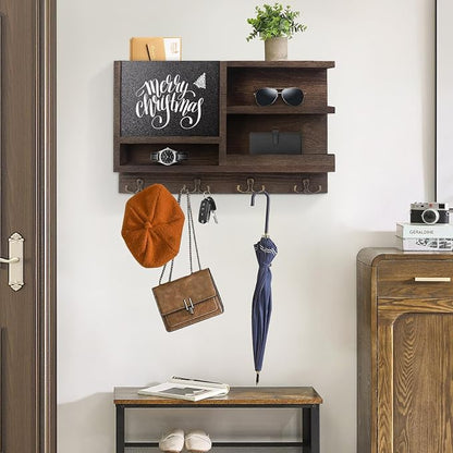WEWEOW Key Holder for Wall, Mail Organizer Wall Mount - Image 3