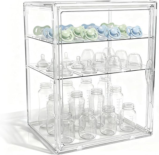 X-LARGE Baby Bottle Organizer, Upgraded Bottle Storage Organizer Baby by Shopwithgreen
