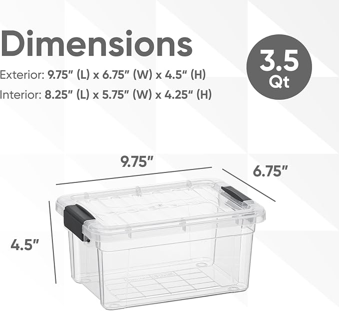Superio Clear Storage Bins - Image 2