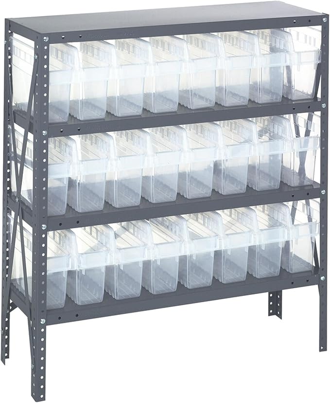 Quantum Storage Systems 1839-SB803CL Solid Heavy Duty 4 Shelves 24 STORE-MAX by QuantumStorageSystems